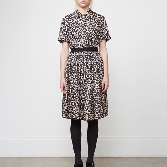 NWT DICE KAYEK leopard print midi dress - Size 40 / US 6 - 8 - Picture 1 of 5
